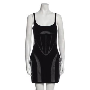 Brand new sexy Mugler cutout sheer dress
